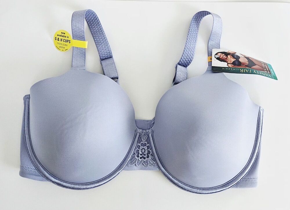 VANITY FAIR Beauty Back Full Figure Underwire Bra ROMANCE BLUE 38DD NWT